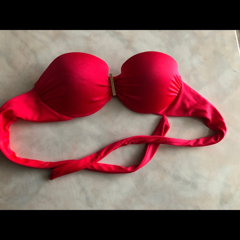 Victoria’s Secret red bikini top 32A